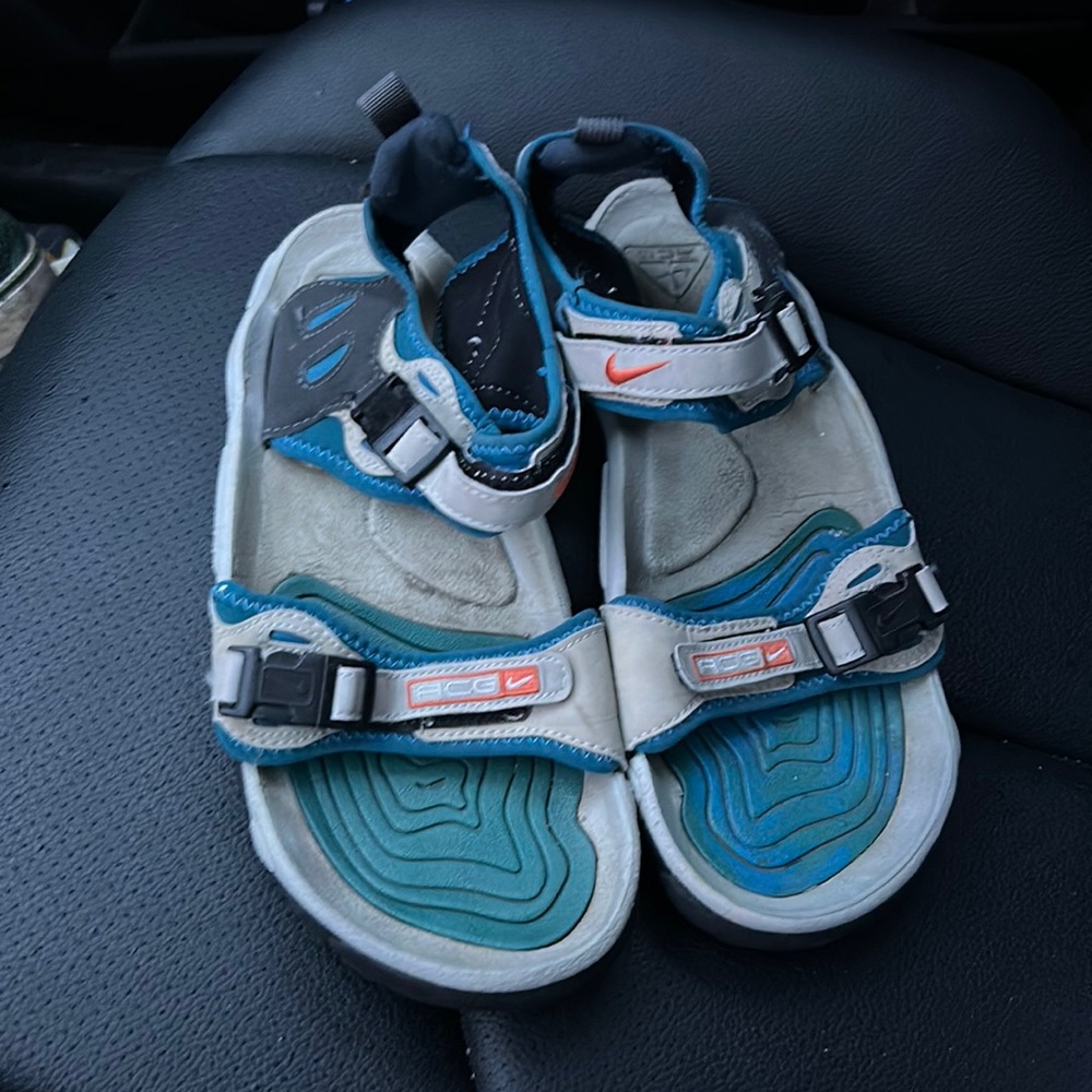 Vintage Nike Sandals ACG Air Deschütz Mens Size 9 1/2 Outdoors Fishing Camping